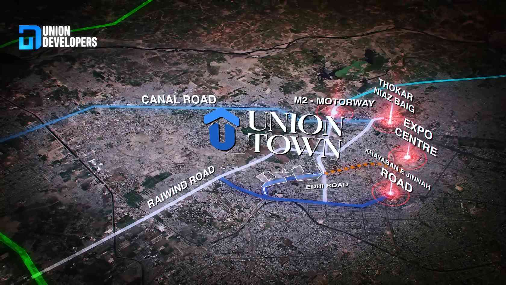 Union Town Location in Lahore