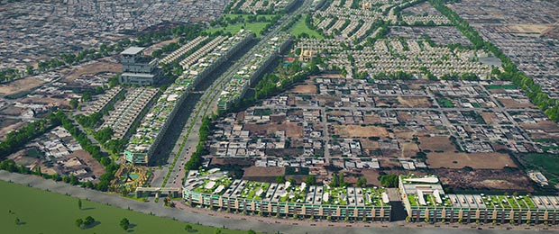 Union Town Lahore Drone View